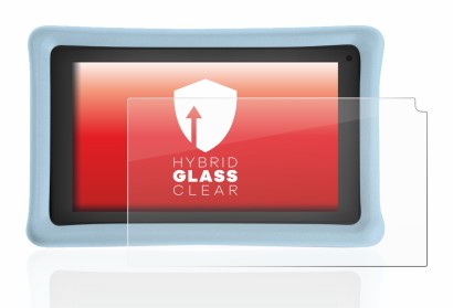 Abbildung des Geräts Pebble Gear 7" Kids Tablet mit einer Vielzahl des Displayschutzes.