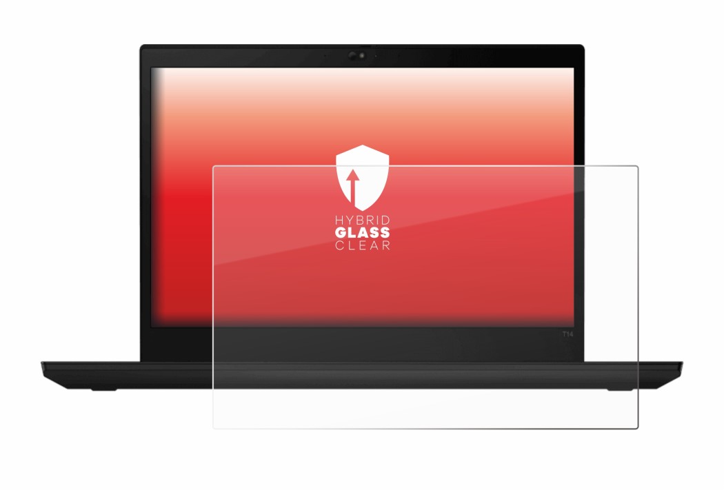 Image de l'appareil Lenovo ThinkPad T14 Gen 1 avec une grande variété de protections d'écran.