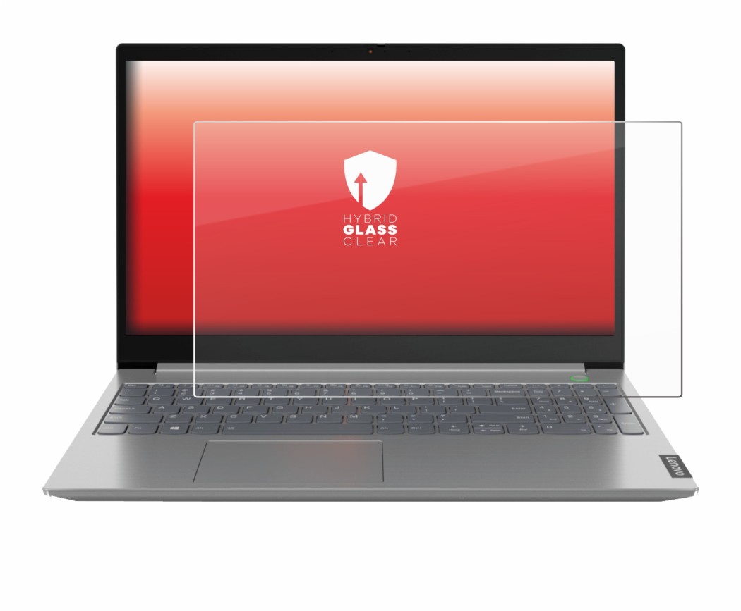 Abbildung des Geräts Lenovo ThinkBook 14 Gen 1 mit einer Vielzahl des Displayschutzes.