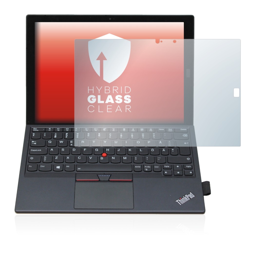 Immagine del dispositivo Lenovo ThinkPad X1 Tablet Gen 2 con un'ampia varietà di protezioni per lo schermo.