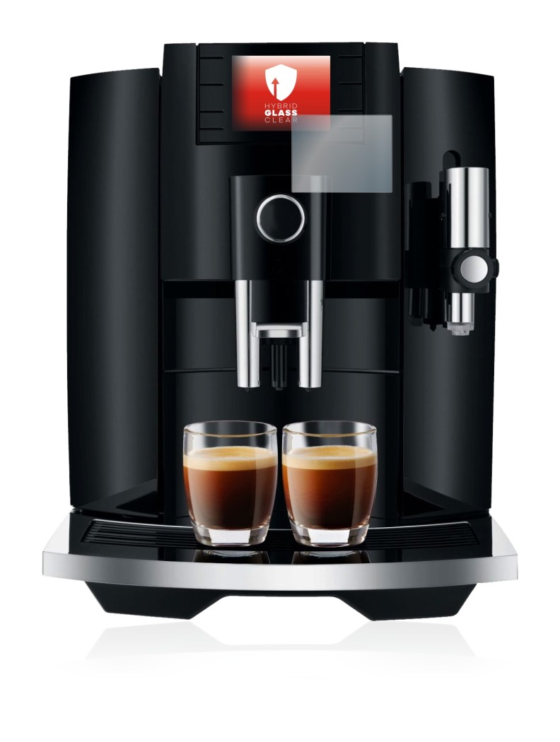 Image de l'appareil Jura E8 (EB) avec une grande variété de protections d'écran.