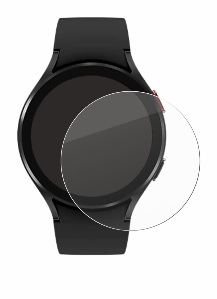 Image of the device Samsung Galaxy Watch 4 (44mm) with a wide variety of screen protectors.