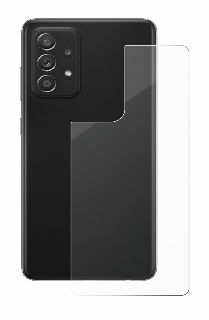Image de l'appareil Samsung Galaxy A52s 5G (Arrière) avec une grande variété de protections d'écran.