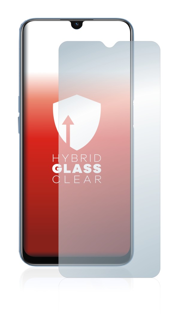 Abbildung des Geräts Oppo A16s mit einer Vielzahl des Displayschutzes.