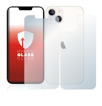 Image of the device Apple iPhone 13 (Front+Back) with a wide variety of screen protectors.