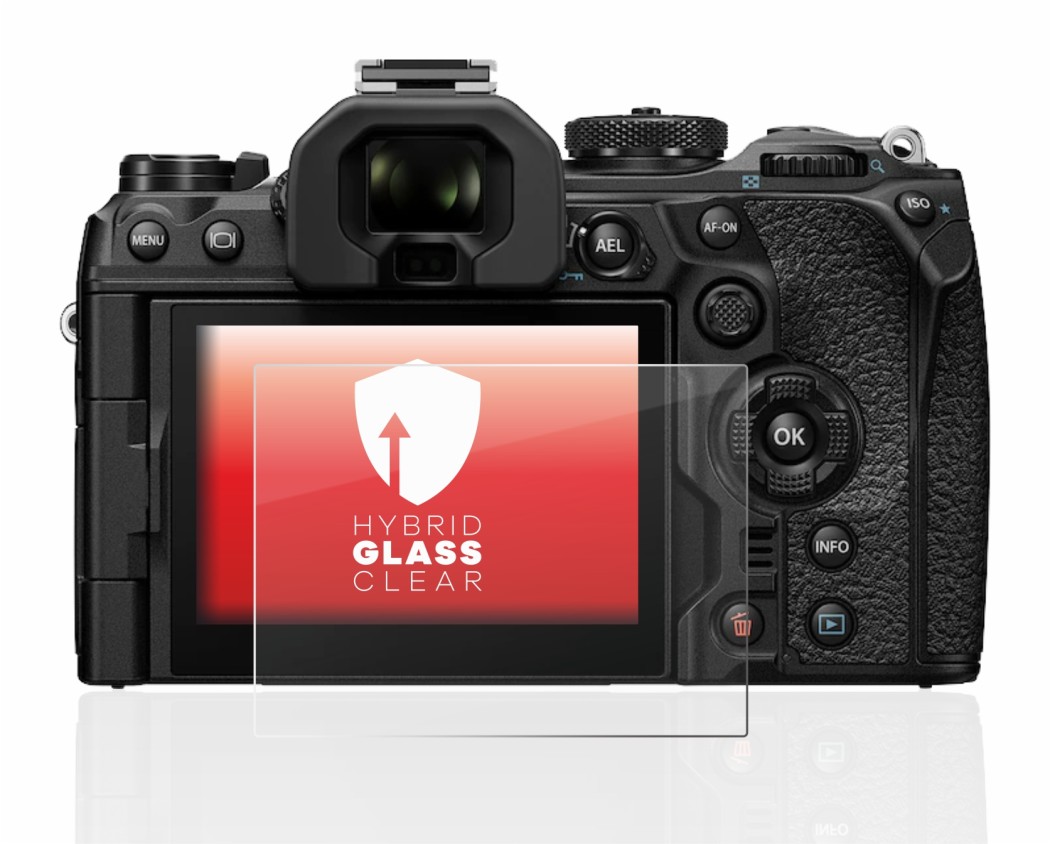 Image of the device Olympus OM-1 2022 with a wide variety of screen protectors.