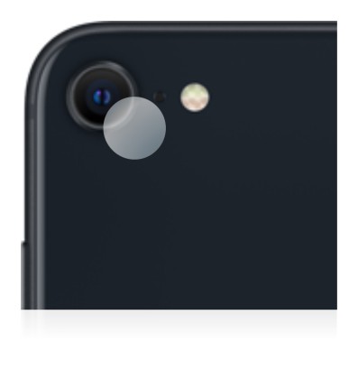 Abbildung des Geräts Apple iPhone SE 3 2022 (NUR Kameraschutz) mit einer Vielzahl des Displayschutzes.