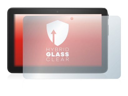 Image of the device Amazon Fire 7 2022 with a wide variety of screen protectors.