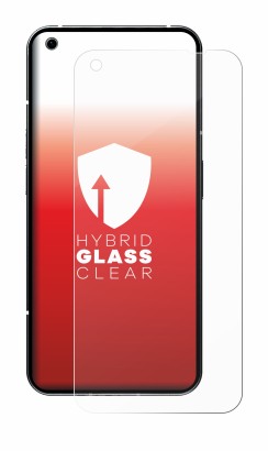 Abbildung des Geräts Nothing Phone (1) mit einer Vielzahl des Displayschutzes.