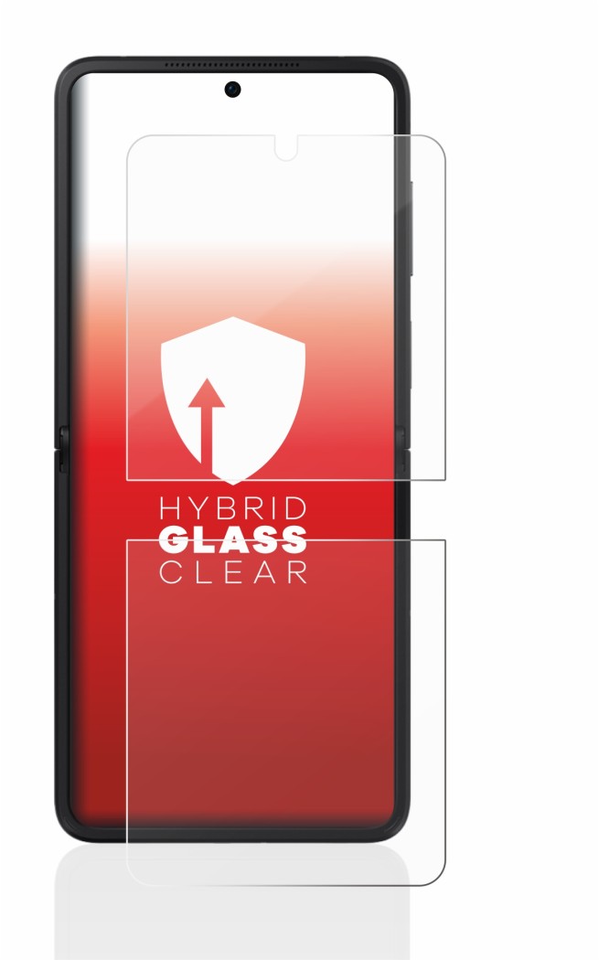 Imagen del dispositivo Oppo Find N2 Flip con una amplia variedad de protectores de pantalla.