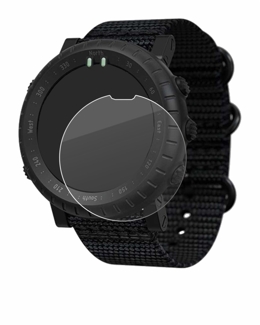 Abbildung des Geräts Suunto Core Alpha mit einer Vielzahl des Displayschutzes.