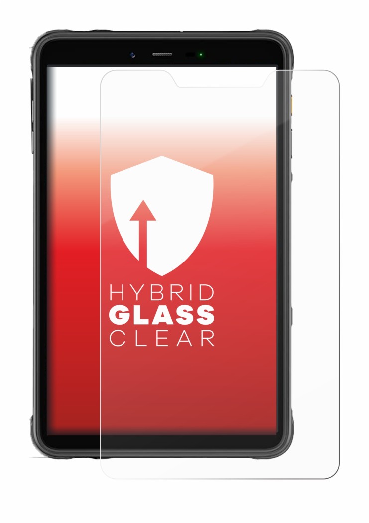 Image of the device Ulefone Armor Pad 8 with a wide variety of screen protectors.