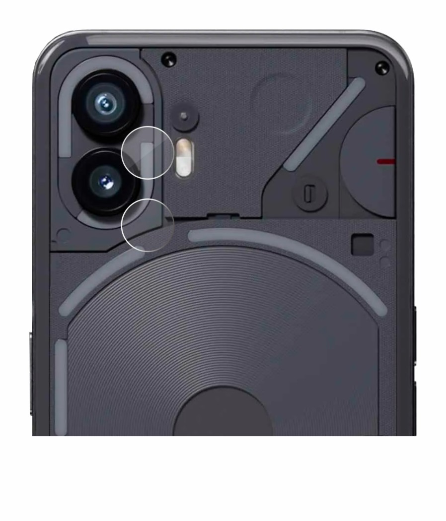 Image of the device Nothing Phone (2) (ONLY Camera Lens) with a wide variety of screen protectors.