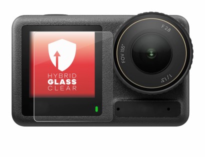 Abbildung des Geräts DJI Osmo Action 4 (Vorderes Display) mit einer Vielzahl des Displayschutzes.