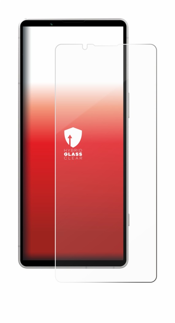 Image de l'appareil Sony Xperia 5 V avec une grande variété de protections d'écran.