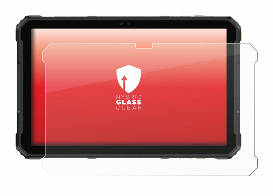 Image of the device Ulefone Armor Pad 2 with a wide variety of screen protectors.