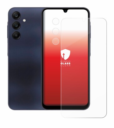 Abbildung des Geräts Samsung Galaxy A25 5G (Display+Kamera) mit einer Vielzahl des Displayschutzes.