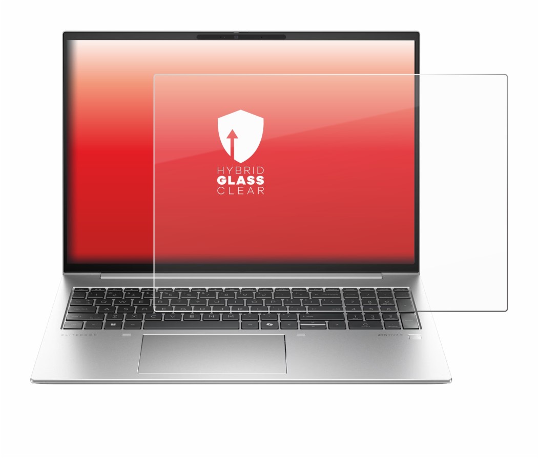 Abbildung des Geräts HP EliteBook 840 G11 mit einer Vielzahl des Displayschutzes.