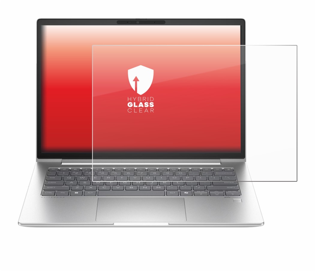 Abbildung des Geräts HP EliteBook 660 G11 mit einer Vielzahl des Displayschutzes.