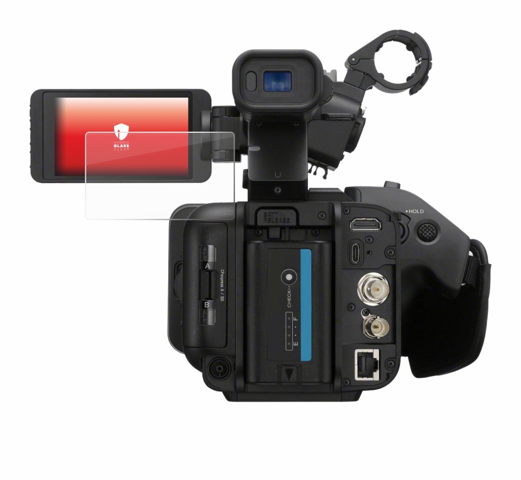 Image of the device Sony PXW-Z200 with a wide variety of screen protectors.