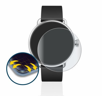 Image of the device Withings ScanWatch (38 mm) with a wide variety of screen protectors.