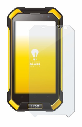 Abbildung des Geräts Blackview BV6000 mit einer Vielzahl des Displayschutzes.