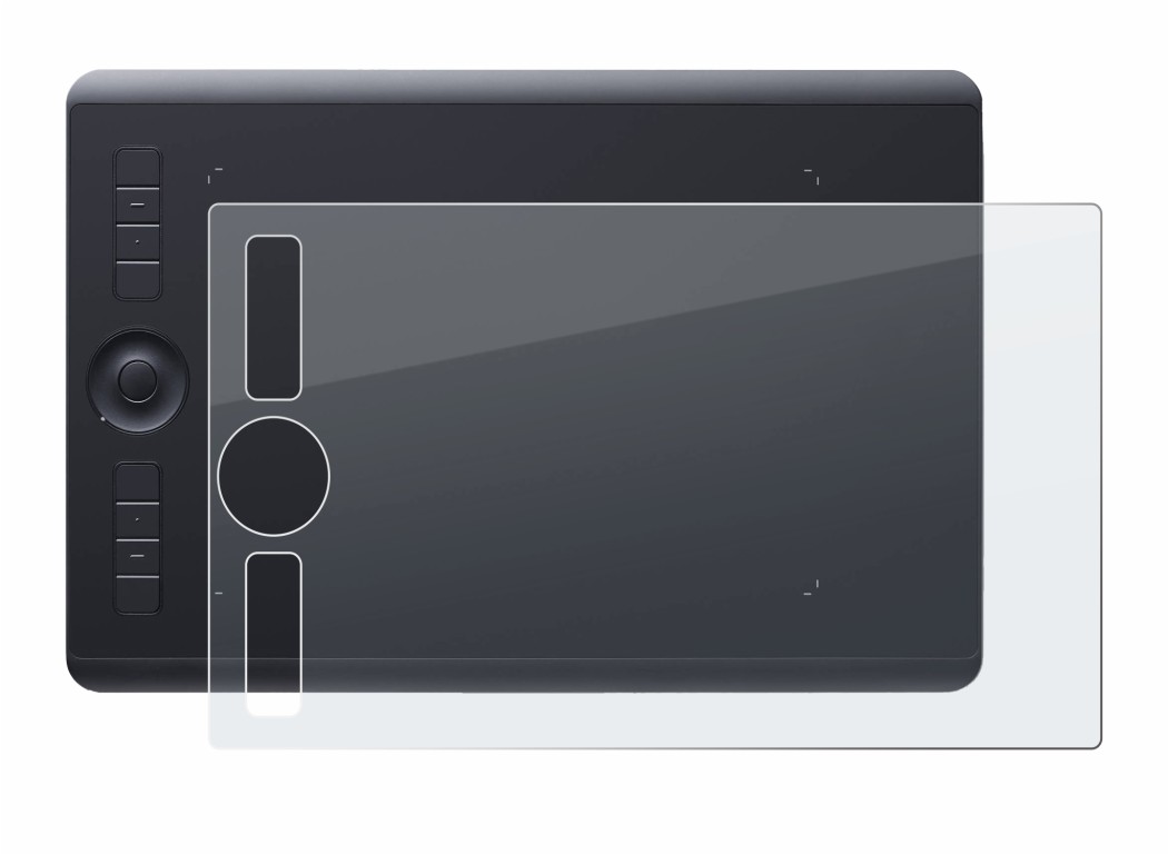 Image of the device Wacom Intuos Pro M (2017) with a wide variety of screen protectors.