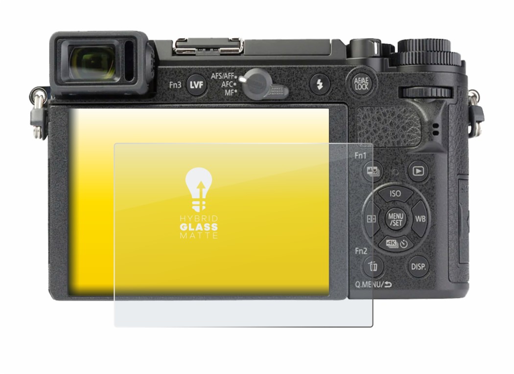 Image of the device Panasonic Lumix DC-GX9 with a wide variety of screen protectors.