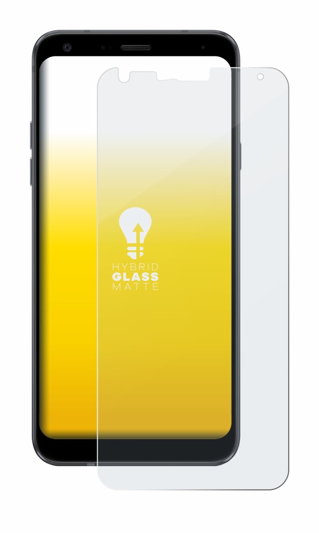 Image de l'appareil LG Q7 avec une grande variété de protections d'écran.