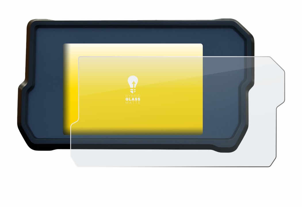 Image de l'appareil KTM 790 Adventure 2019+ avec une grande variété de protections d'écran.