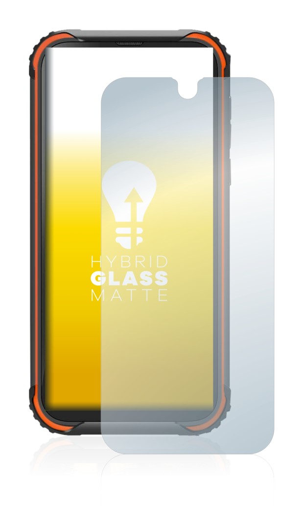 Abbildung des Geräts Blackview BV5900 mit einer Vielzahl des Displayschutzes.