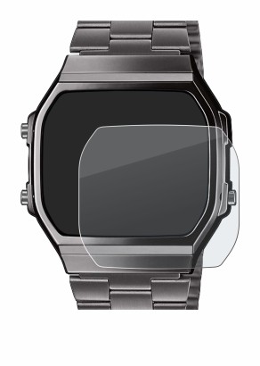 Immagine del dispositivo Casio A168WEGG-1BEF con un'ampia varietà di protezioni per lo schermo.