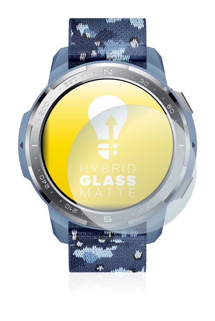 Image de l'appareil Honor Watch GS Pro avec une grande variété de protections d'écran.