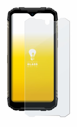 Image of the device Doogee S96 Pro with a wide variety of screen protectors.