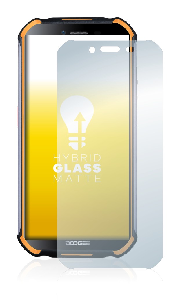 Image de l'appareil Doogee S40 Pro avec une grande variété de protections d'écran.