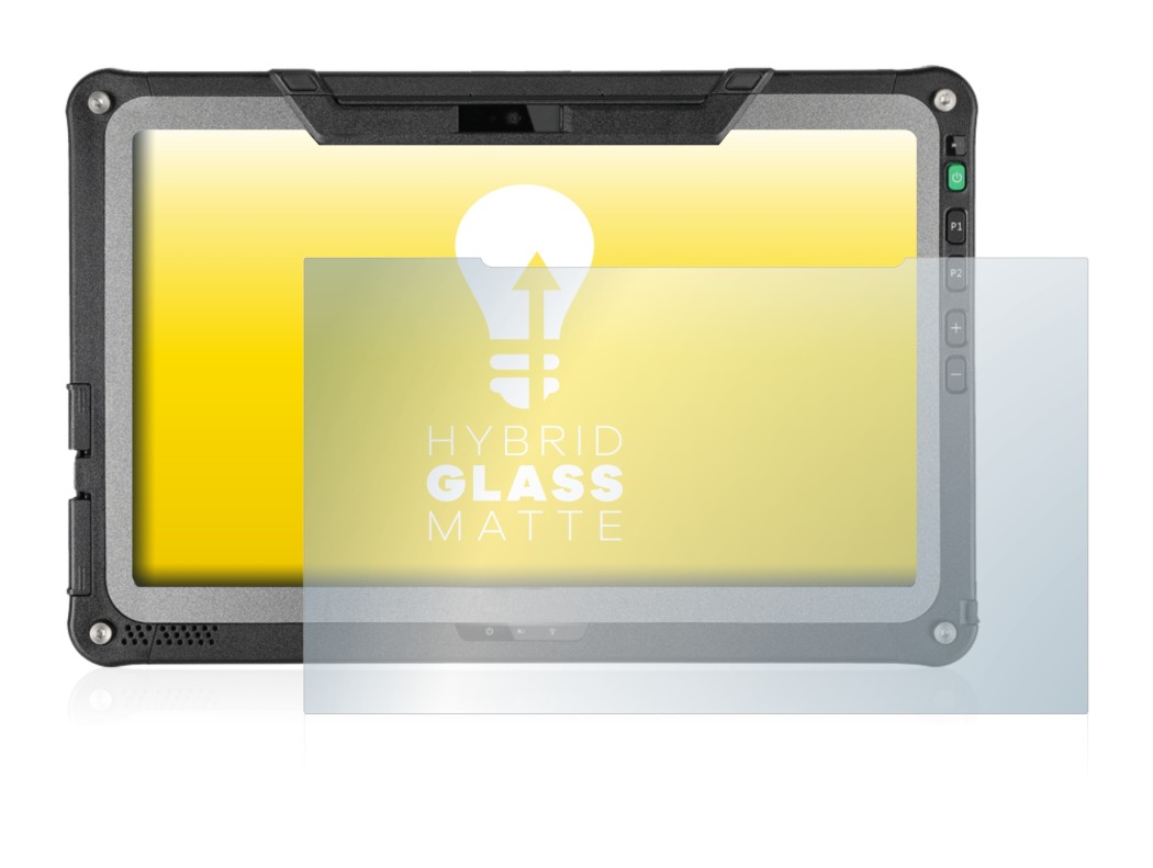 Image of the device Getac F110 G6 with a wide variety of screen protectors.
