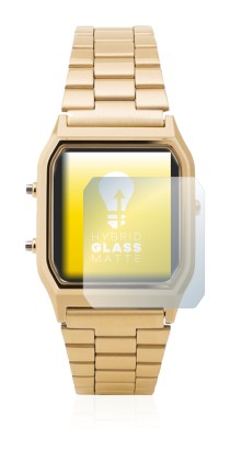 Immagine del dispositivo Casio AQ-230GA con un'ampia varietà di protezioni per lo schermo.