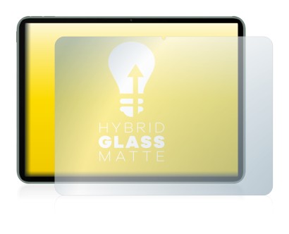 Immagine del dispositivo OnePlus Pad con un'ampia varietà di protezioni per lo schermo.