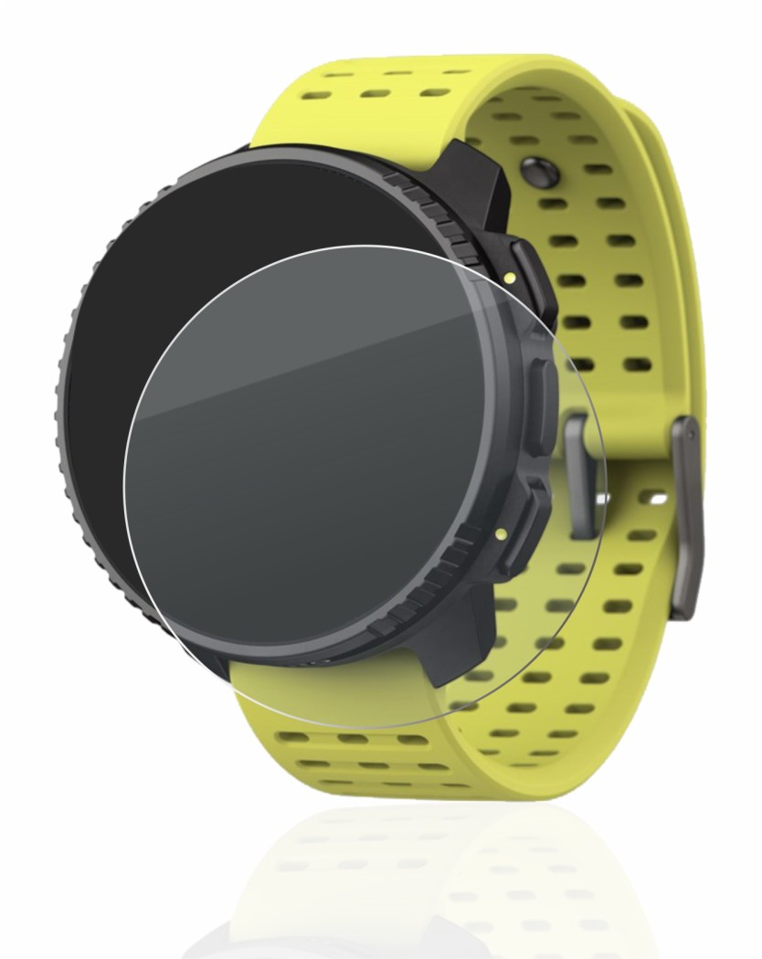 Immagine del dispositivo Suunto Vertical con un'ampia varietà di protezioni per lo schermo.