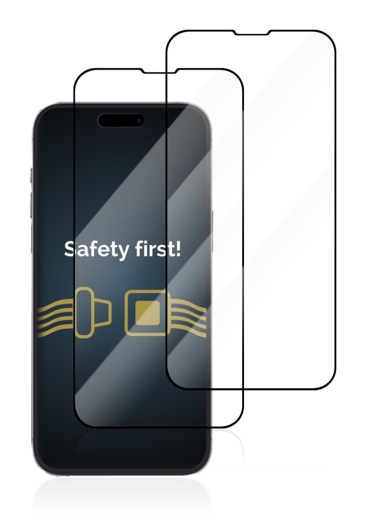 Protector Pantalla Cristal Templado COOL para iPhone 14 Pro (FULL 3D Negro)