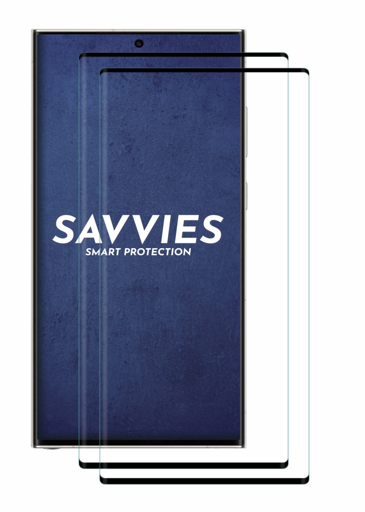 SAVVIES 2x Xtreme Glass 3D Full Cover Panzerglas Schutzfolie(für