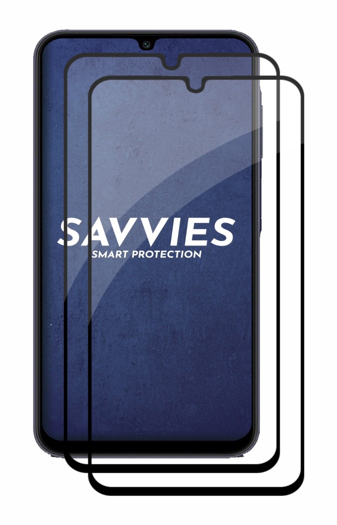 2x Savvies Verre Trempé FHD33 2.5D Full Screen Protection d'écran en verre  trempé pour Samsung Galaxy A25 5G (noir)
