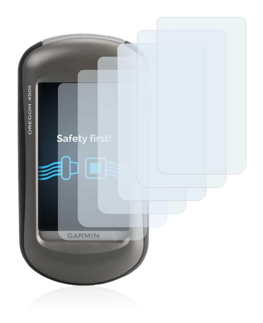 Image of the device Garmin Oregon 450 with a wide variety of screen protectors.