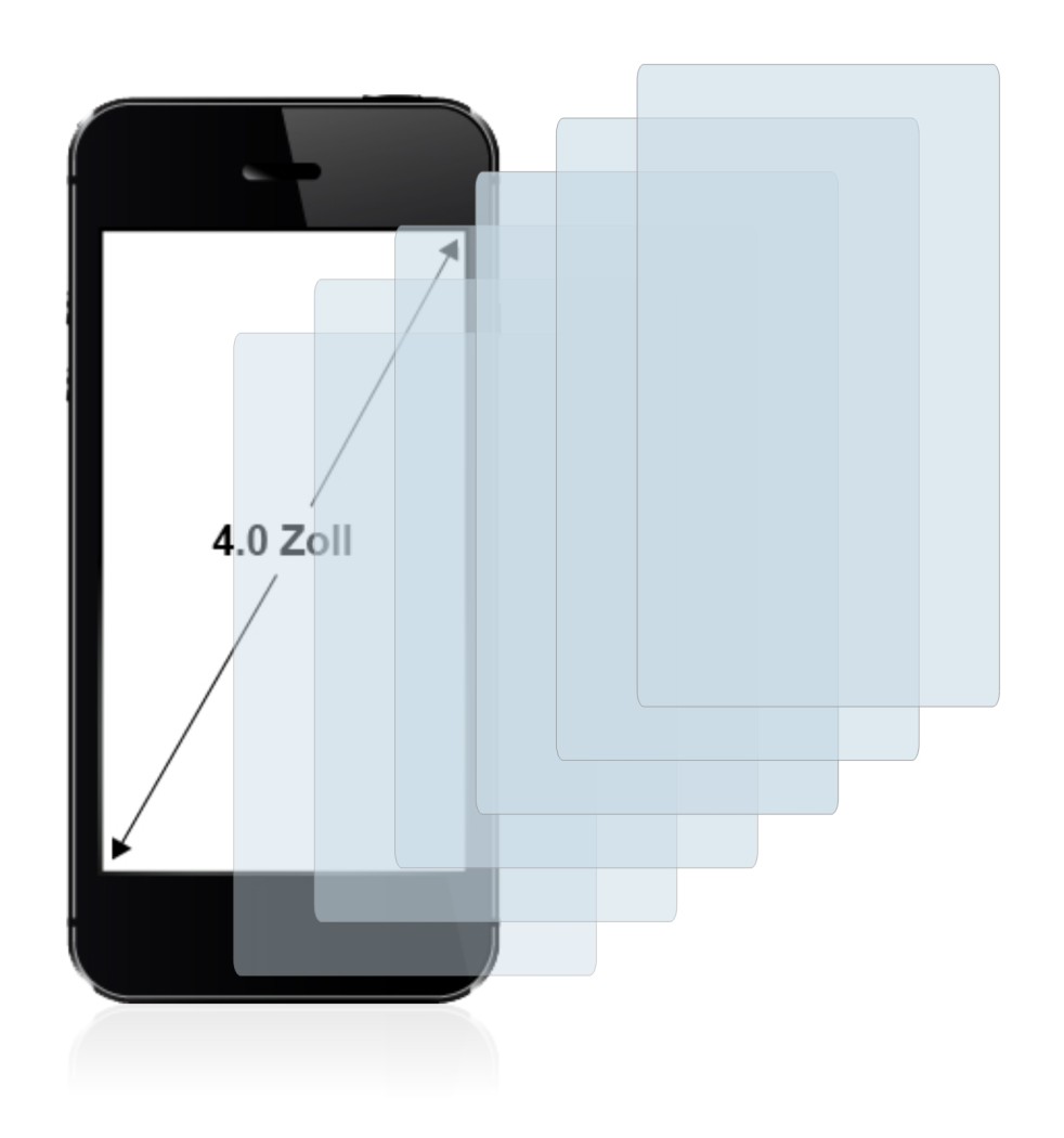 Imagen del dispositivo con una amplia variedad de protectores de pantalla.