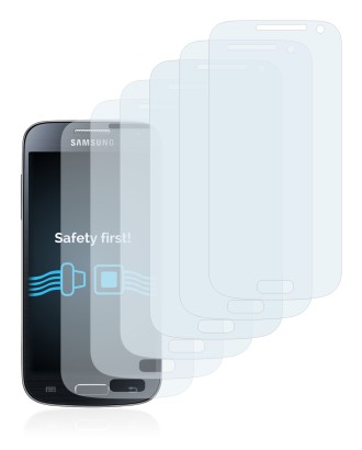 Imagen del dispositivo Samsung Galaxy S4 Mini LTE (4G) I9195 con una amplia variedad de protectores de pantalla.