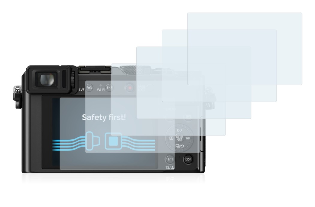 Image of the device Panasonic Lumix DMC-LX100 with a wide variety of screen protectors.