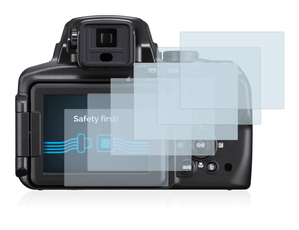 Image of the device Nikon Coolpix P900 with a wide variety of screen protectors.