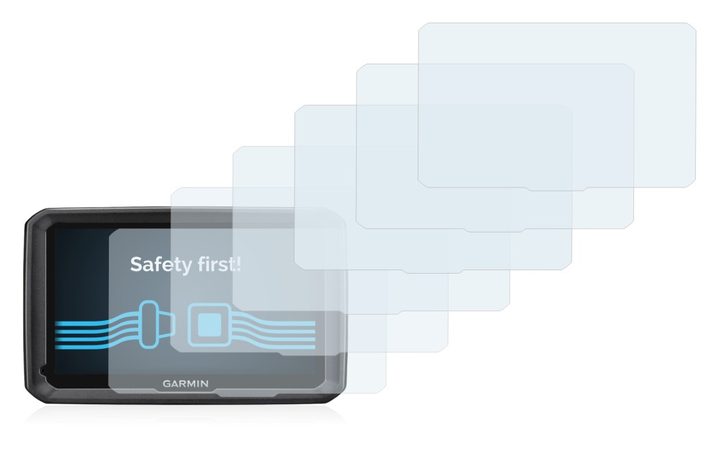 Image of the device Garmin dezl 770 LMT-D with a wide variety of screen protectors.