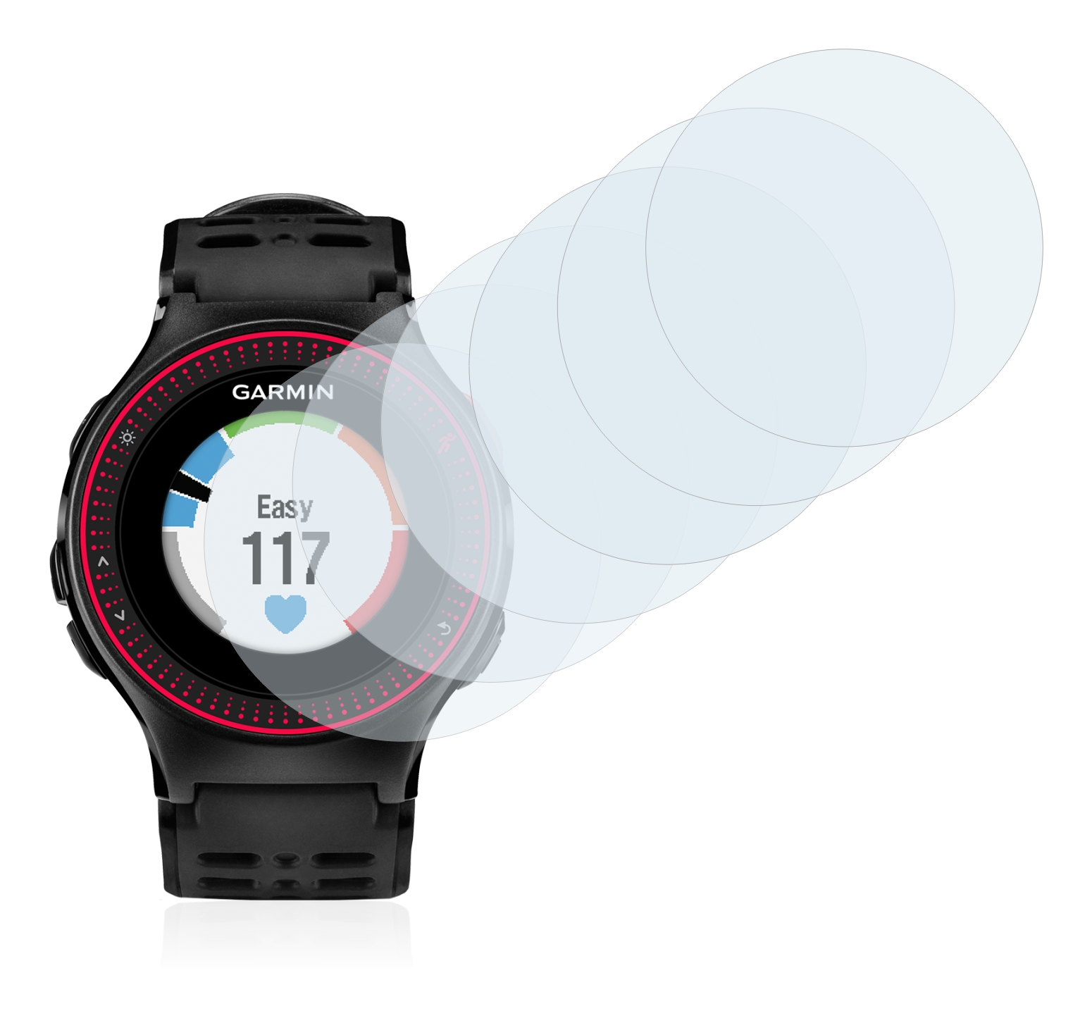 6 Unidades Transparente Savvies Protector de Pantalla para Garmin Forerunner 225