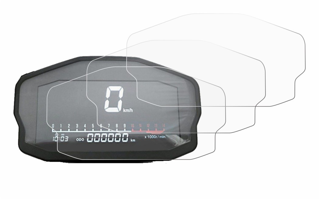 Image of the device Ducati Panigale 1199 Speedometer display with a wide variety of screen protectors.